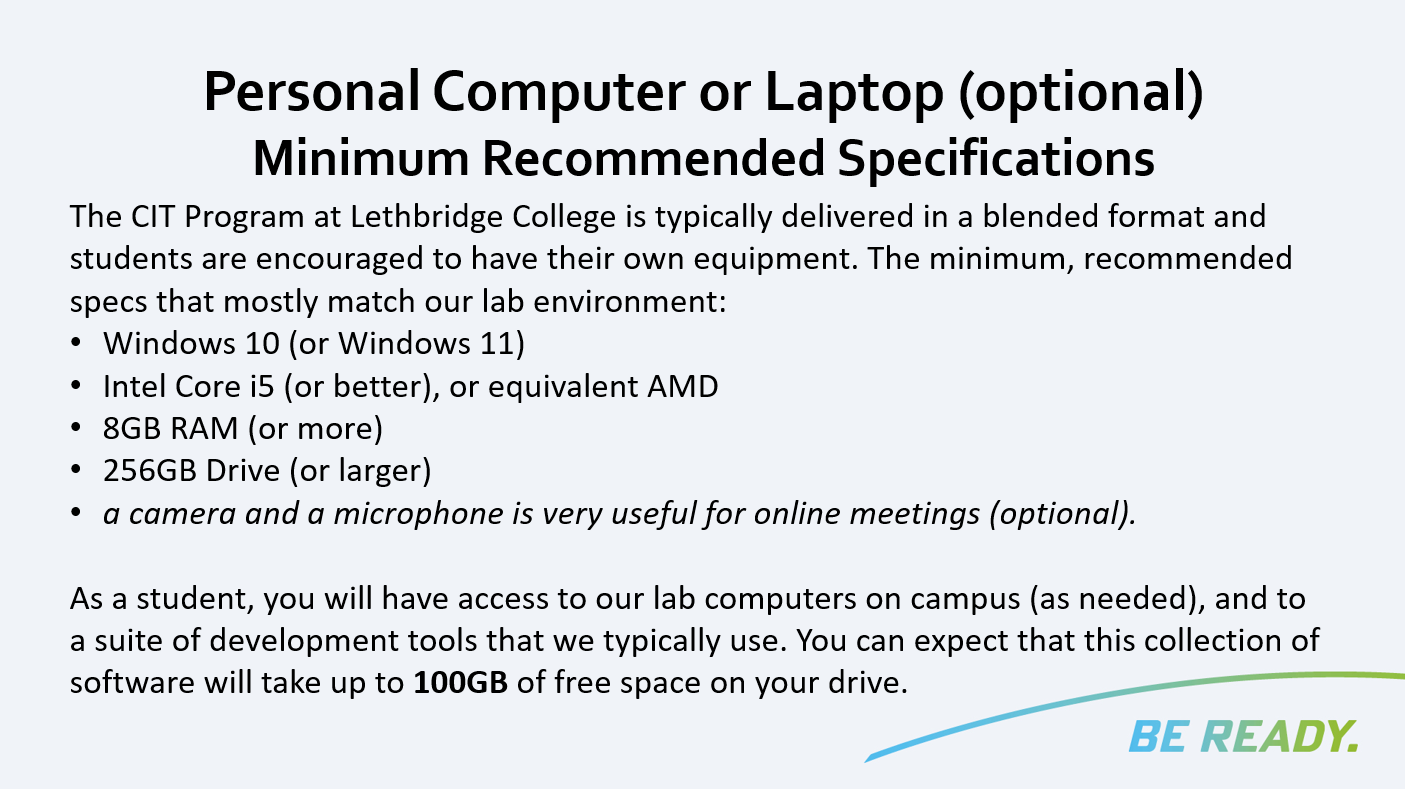 CIT Computer Requirements 2020FL